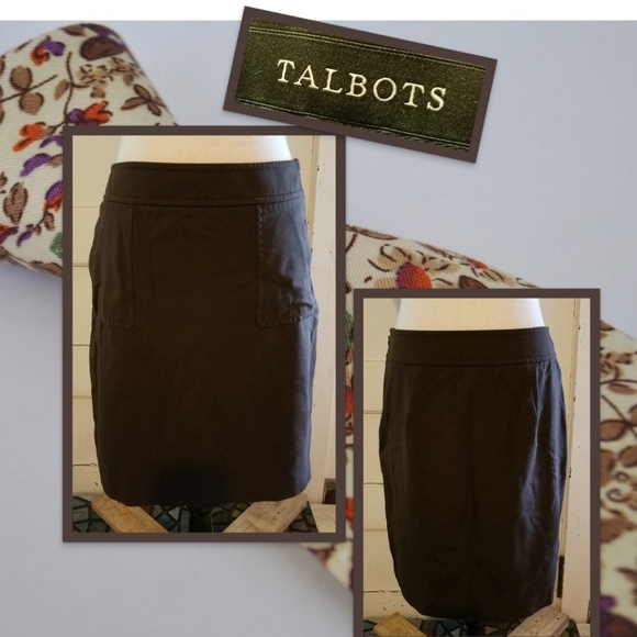 Talbots Dresses & Skirts - Deleting Saturday! Talbots Chocolate Skirt